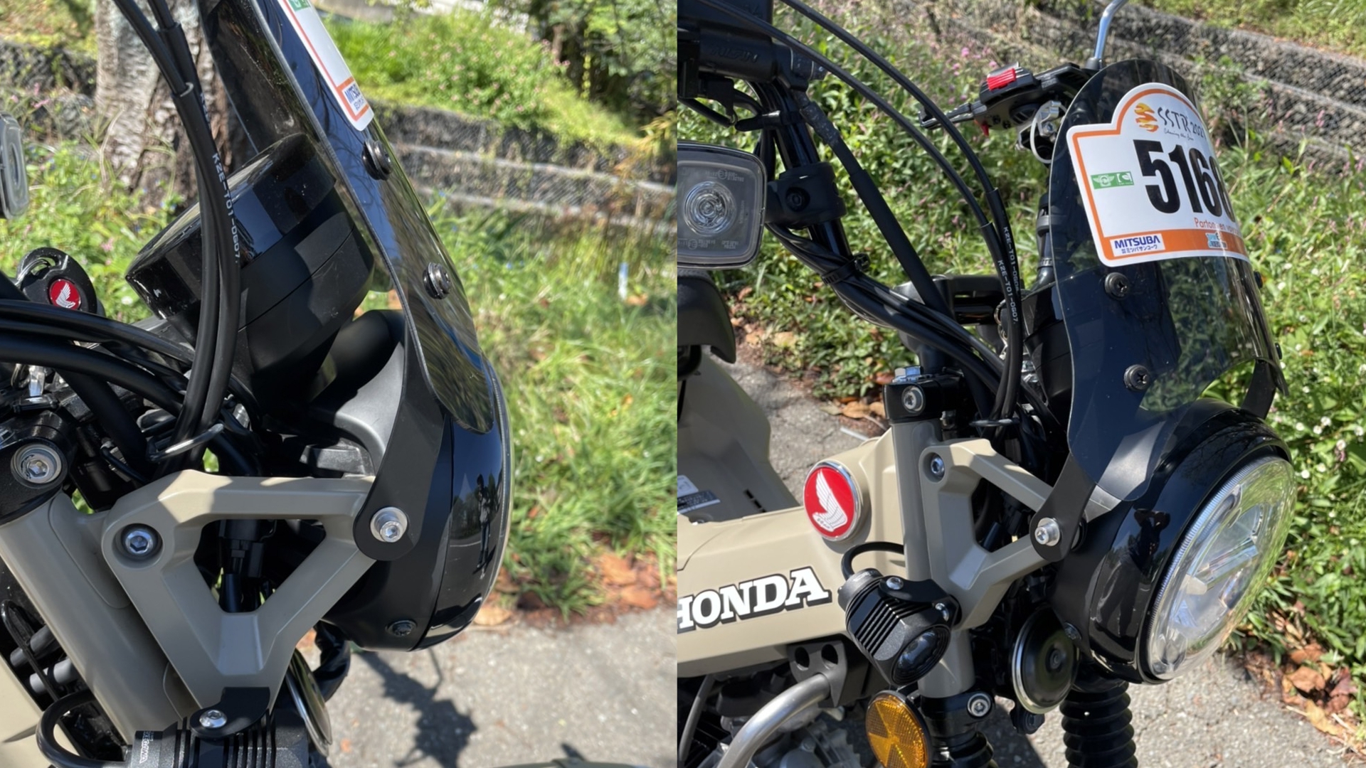 【値下げ】メーターバイザー　スモーク　ハンターカブ用 CT125ハンターカブ用メーターバイザー - バイクパーツメーカー