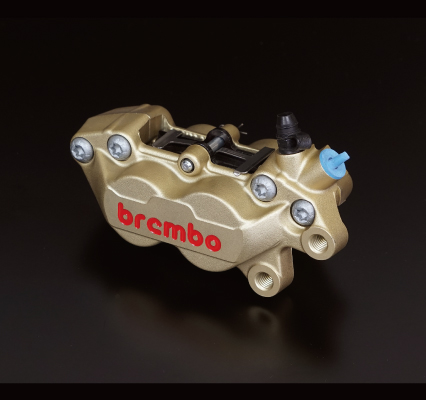新品 Brembo(ブレンボ) 4P キャリパー 40mm 左 ゴールド 鋳造