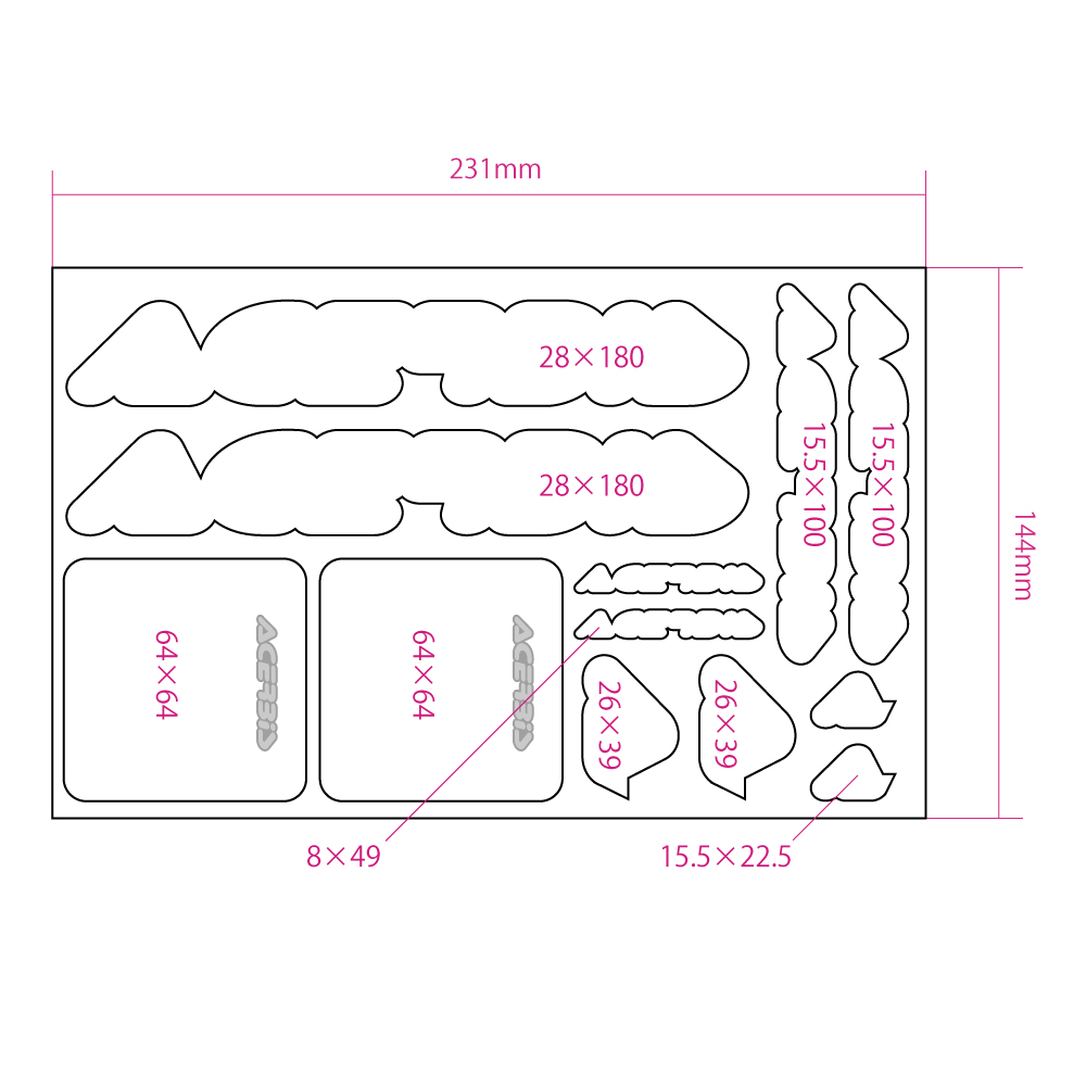 AC-17848 ロゴステッカー ACERBIS | ラフ＆ロード