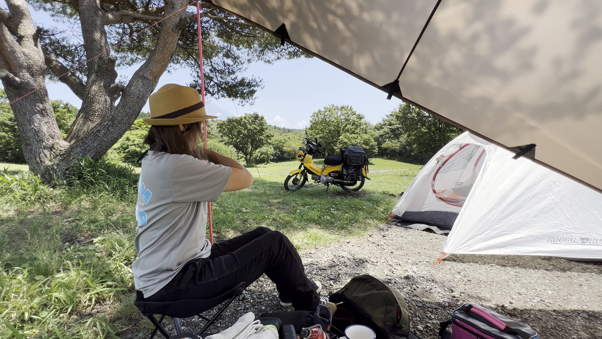 朝霧高原で1年ぶりのソロキャンプで愛用キャンプギアを一挙公開 